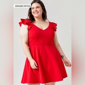 NWT Red Open Back Mini Dress